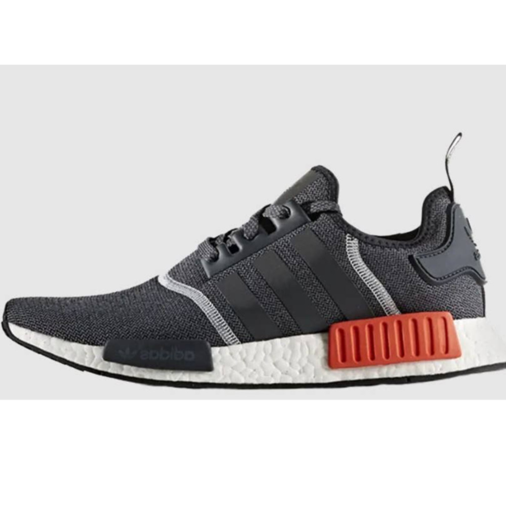 Adidas NMD Sneaker Shoes Red Grey Mens Size 8.5 Lace Up Low Top Running Training